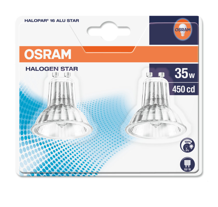 Halogenspot GU10 35W 2-Pack - Osram Halopar 16 Star