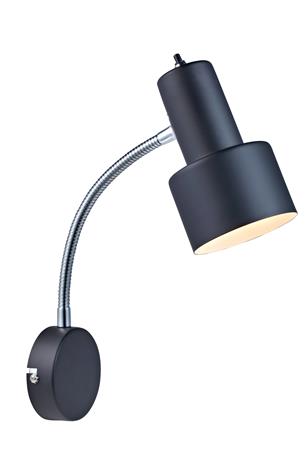 Vägglampa  - Vägglampa Glommen Svart - Markslöjd