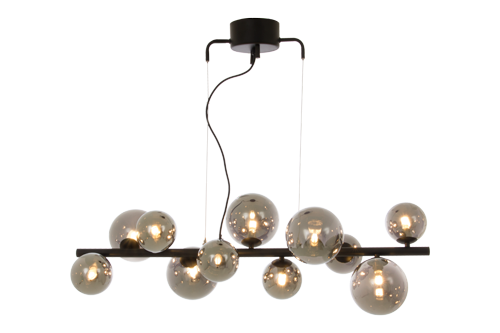 Taklampa Molekyl Svart 11L - Aneta
