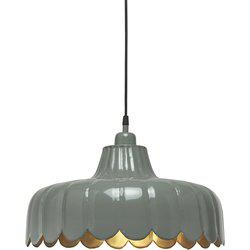 Taklampa Wells Ø43cm Grön/Guld - PR Home