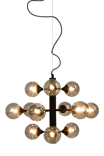 Taklampa Cosmos 12 Svart - Aneta