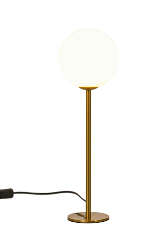 Bordlampa Molekyl Hög Matt Mässing/Opalvit - Aneta
