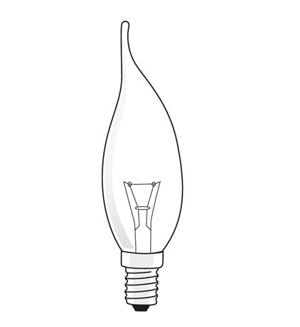 Kronljus vridentopp Klar 40W 240v E14