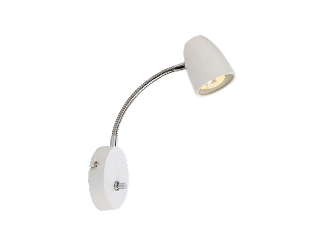 Vägglampa Sandnes vit - Aneta