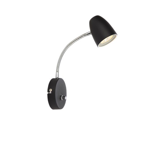 Vägglampa Sandnes svart  - Aneta