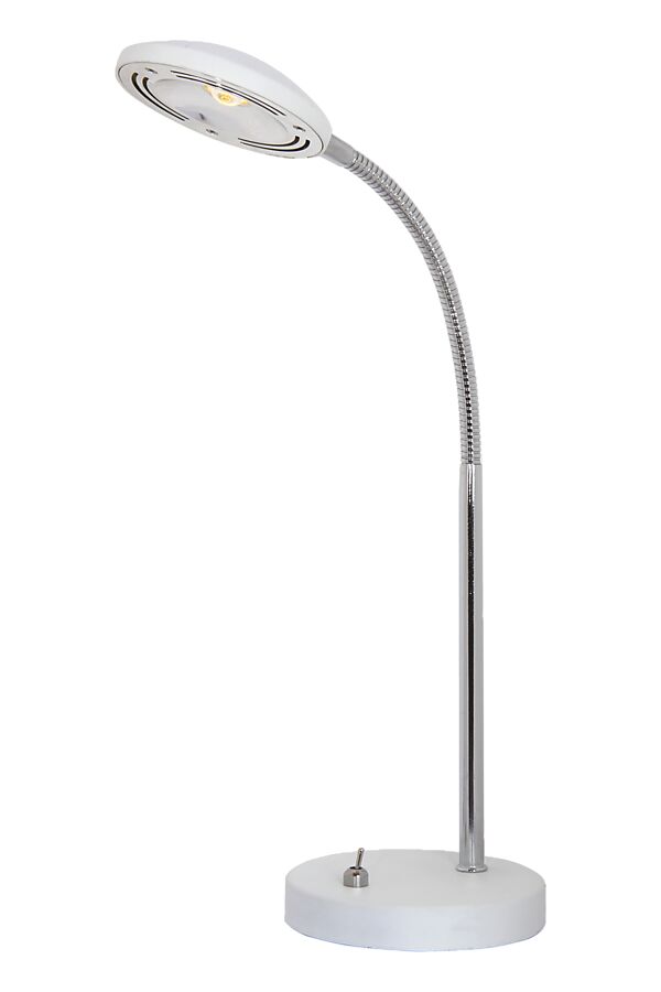 Bordlampa Hero Vit/Krom - Aneta