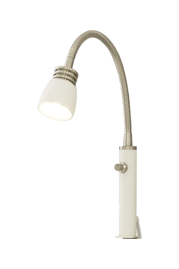 Vägglampa Eketorp Vit/Stål - Aneta